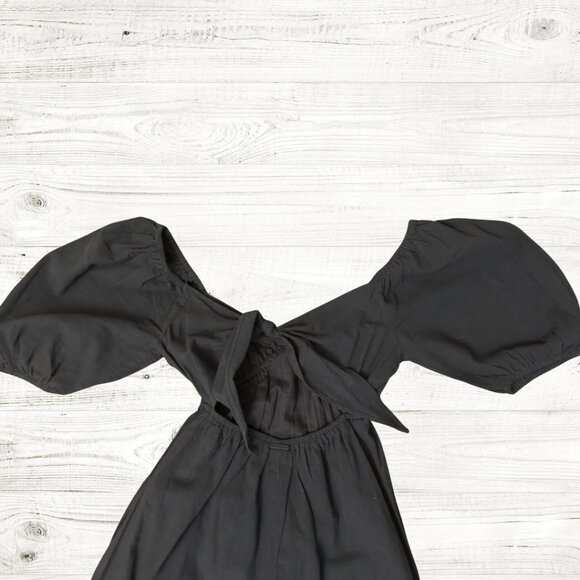 Love Fade Puff Sleeve Maxi Dress XS Open Back with Tie - Picture 6 of 6